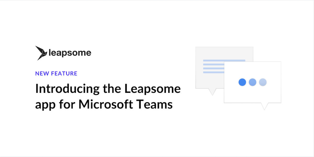 Introducing Leapsome for Microsoft Teams