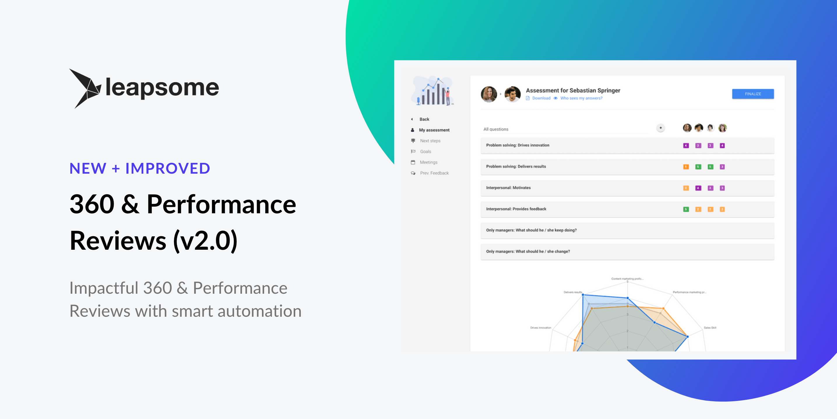 Announcing Leapsome’s Performance & 360 Reviews 2.0