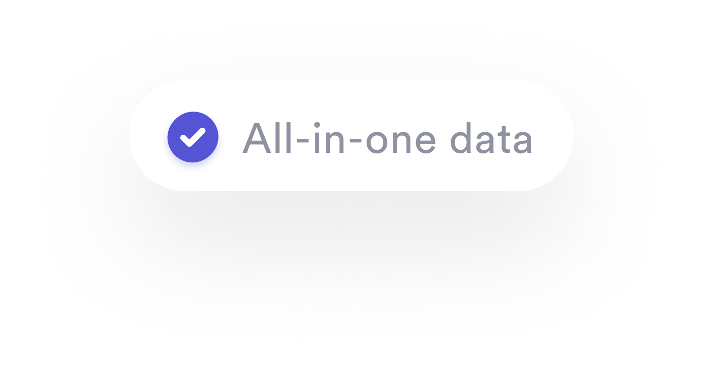 Checkmark All-in-one data