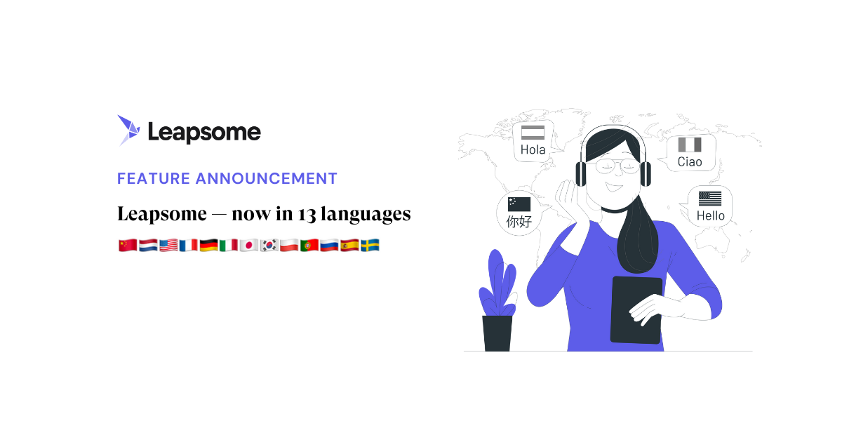 Leapsome — Now in 13 Languages 