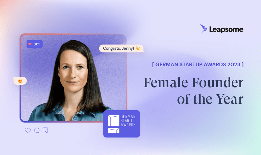 Leapsome’s Jenny Podewils Wins Female Founder of the Year at German Startup Awards 2023